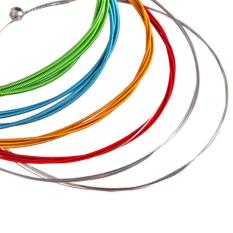 Warna-warna-warni pelangi warna Gitar Akustik string 1 m 6 buah