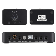 XOX ES102 USB Antarmuka Audio With Perangkat Jaringan Bernyanyi High-definition Audio Mixer Kartu Suara untuk Merekam Pidato Tuan Rumah Apresiasi Musik Hiburan
