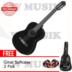 Yamaha Gitar Akustik C-40 / C 40 / C40 - Hitam + Gratis Softcase & 2 Pick