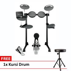Yamaha Drum Elektrik DTX 450K + Free Kursi Drum - Hitam