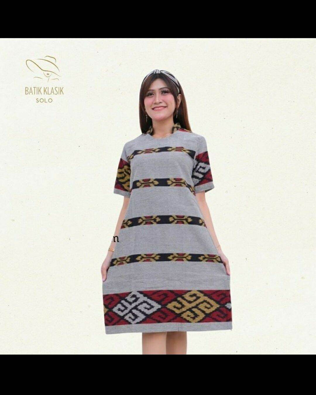 JESSIE DRESS Tenun DRES LEBARAN DRES TUNIK KEKINIAN BAJU WANITA TERBARU BAJU KANTORAN