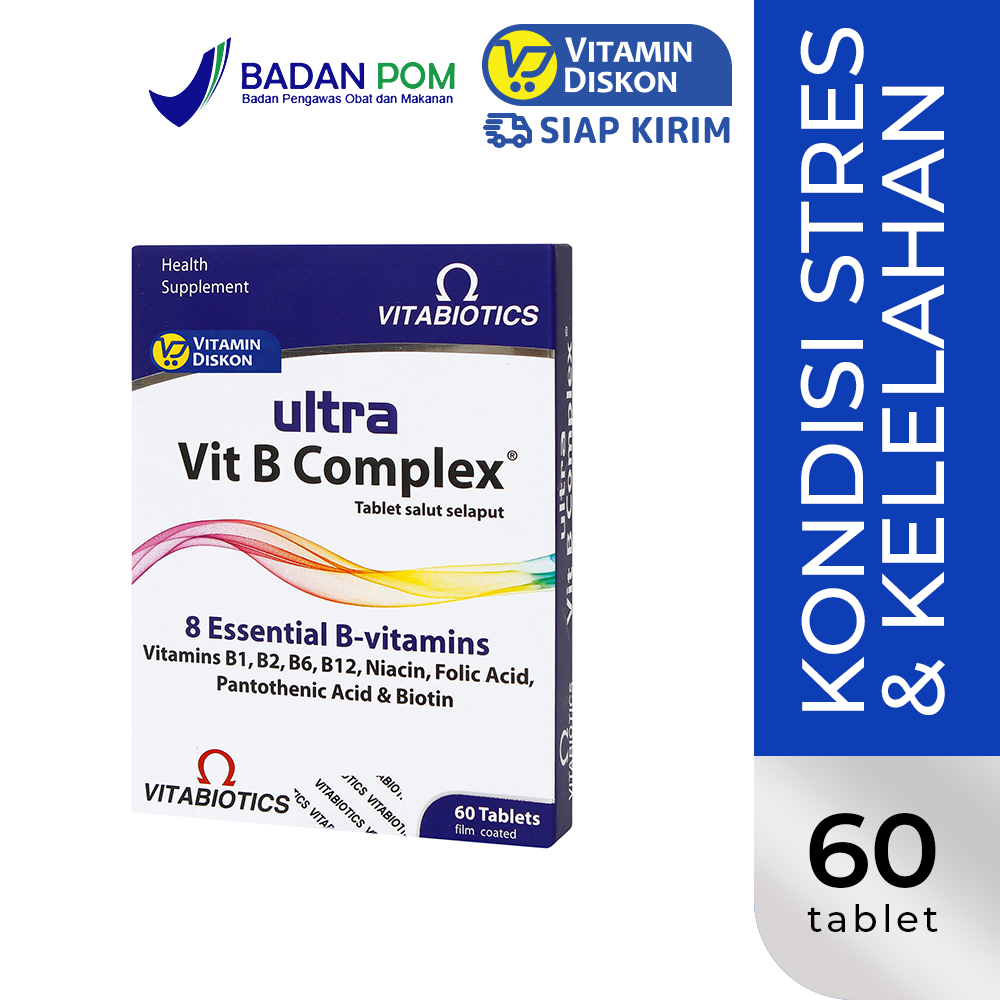 VITABIOTICS ULTRA VITAMIN B COMPLEX 1 BOX ISI 60 TABLET | Lazada Indonesia