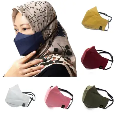 Masker Kain Headloop / Earloop 3D EVO 3 Lapis Ply PREMIUM masker Wanita dan Pria - masker kesehatan - masker hijab