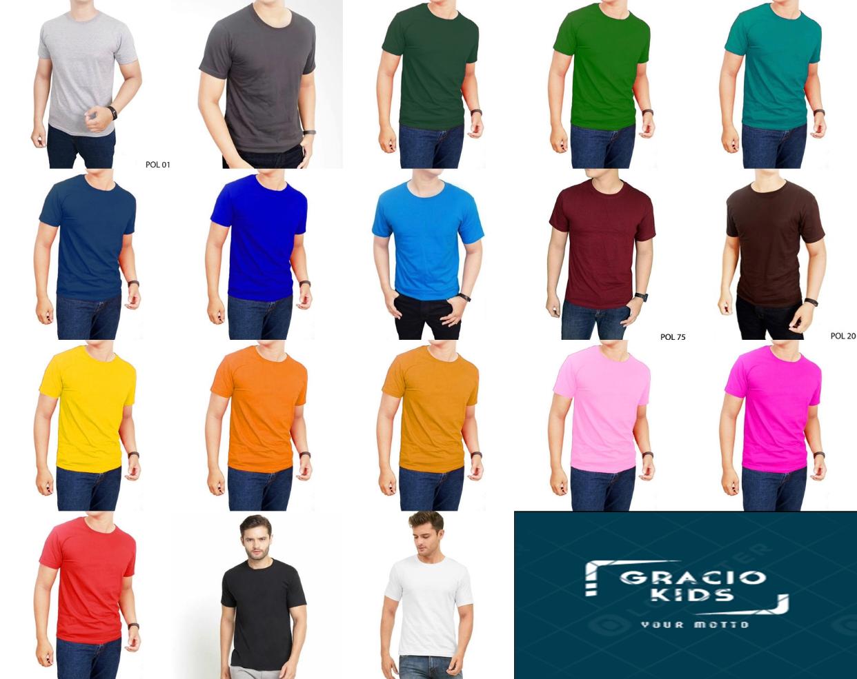 COD Gracio FASHION PRIA Kaos Polos Pendek Pria Spandek