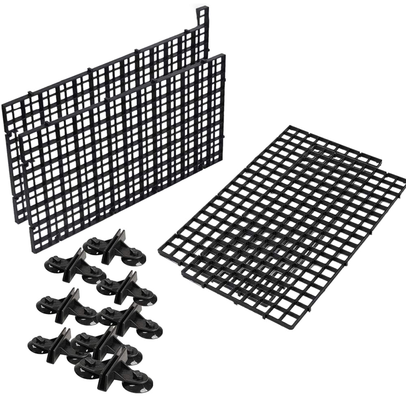 Aquarium Divider Tray Plastic Mesh Aquarium Egg Box Light Diffuser