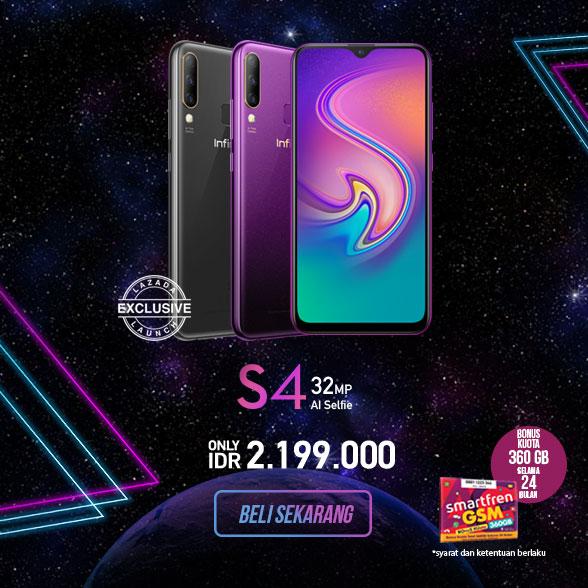 Infinix S4 - 32 MP AI Selfie Camera - 6/64 GB - Flash Sale 12 Agustus 2019, pukul 09.00