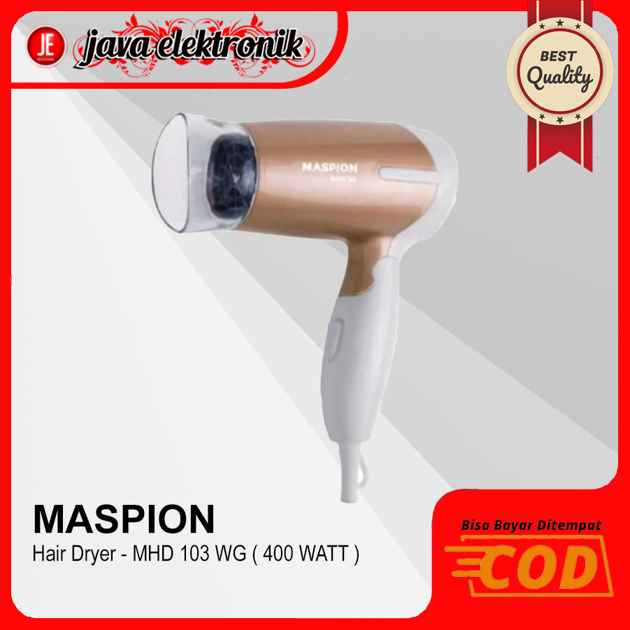 Maspion MHD103WG – Hair Dryer 400 Watt Gold Lazada Indonesia