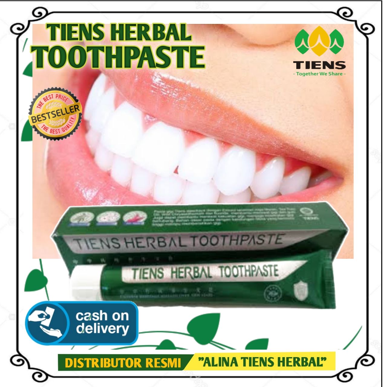 Tiens Pasta Gigi Herbal_Tiens TOOTHPASTE Pasta Gigi Terbaik Kemasan 1