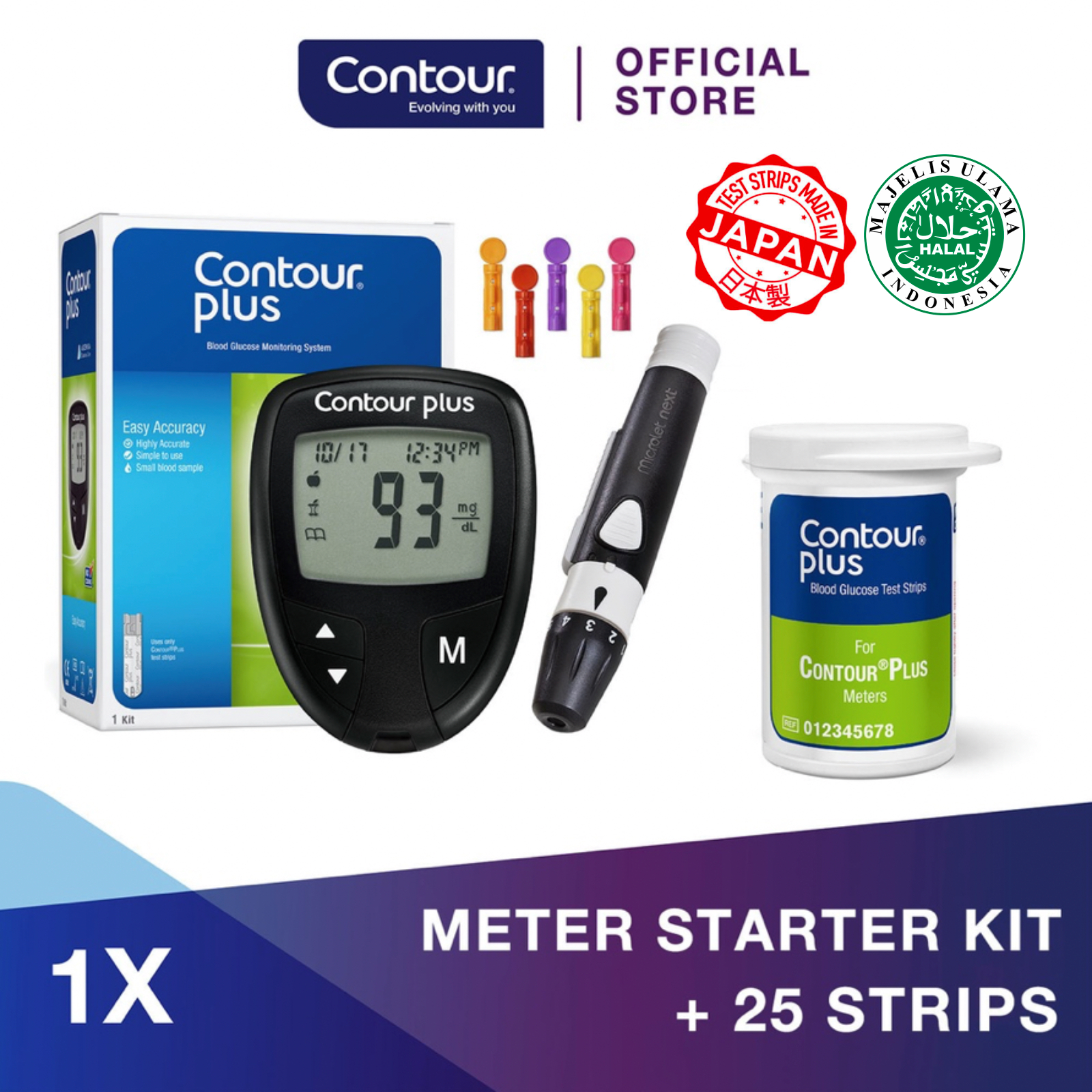 contour plus blood glucose meter