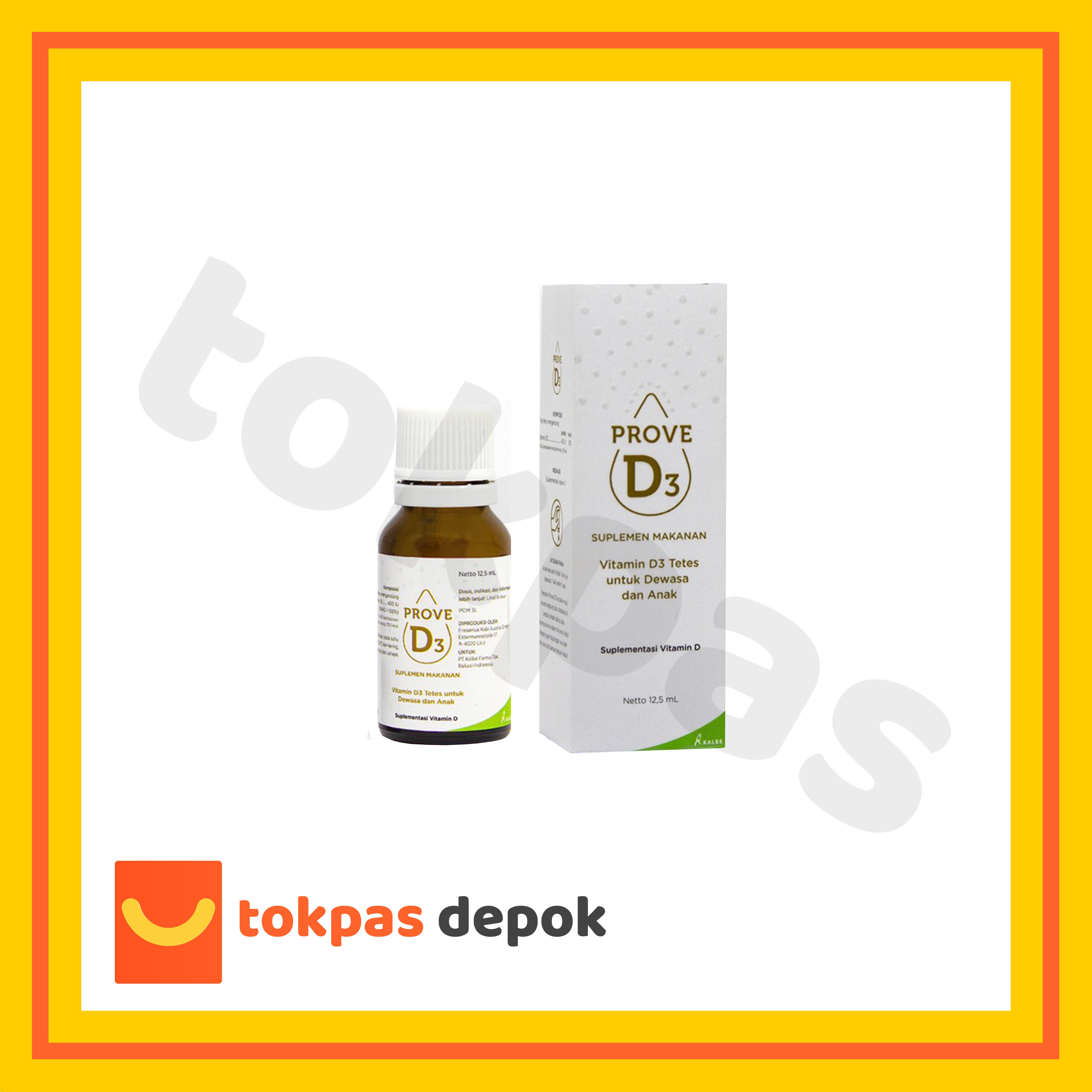 Prove D3 Drops Vitamin D3 400 IU Tetes 12.5 ml Lazada Indonesia