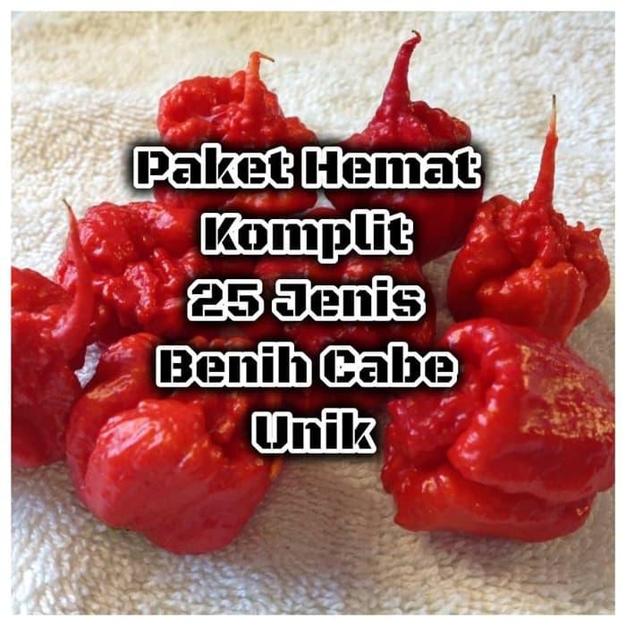 PROMO Paket Hemat Super Komplit 25 Jenis Benih Biji Bibit Cabe Hias