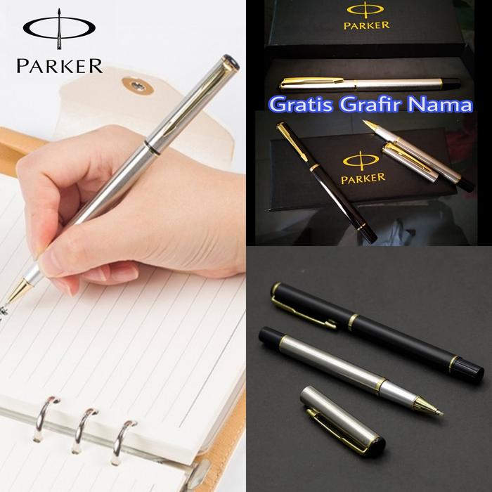 pulpen parker vector gratis grafir nama