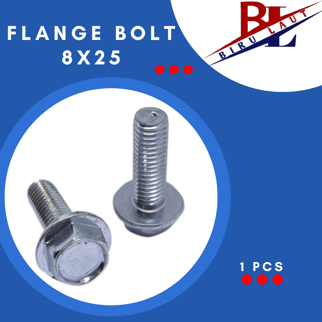 Flange Bolt 8x25/ Baut Flange M8x25 | Lazada Indonesia