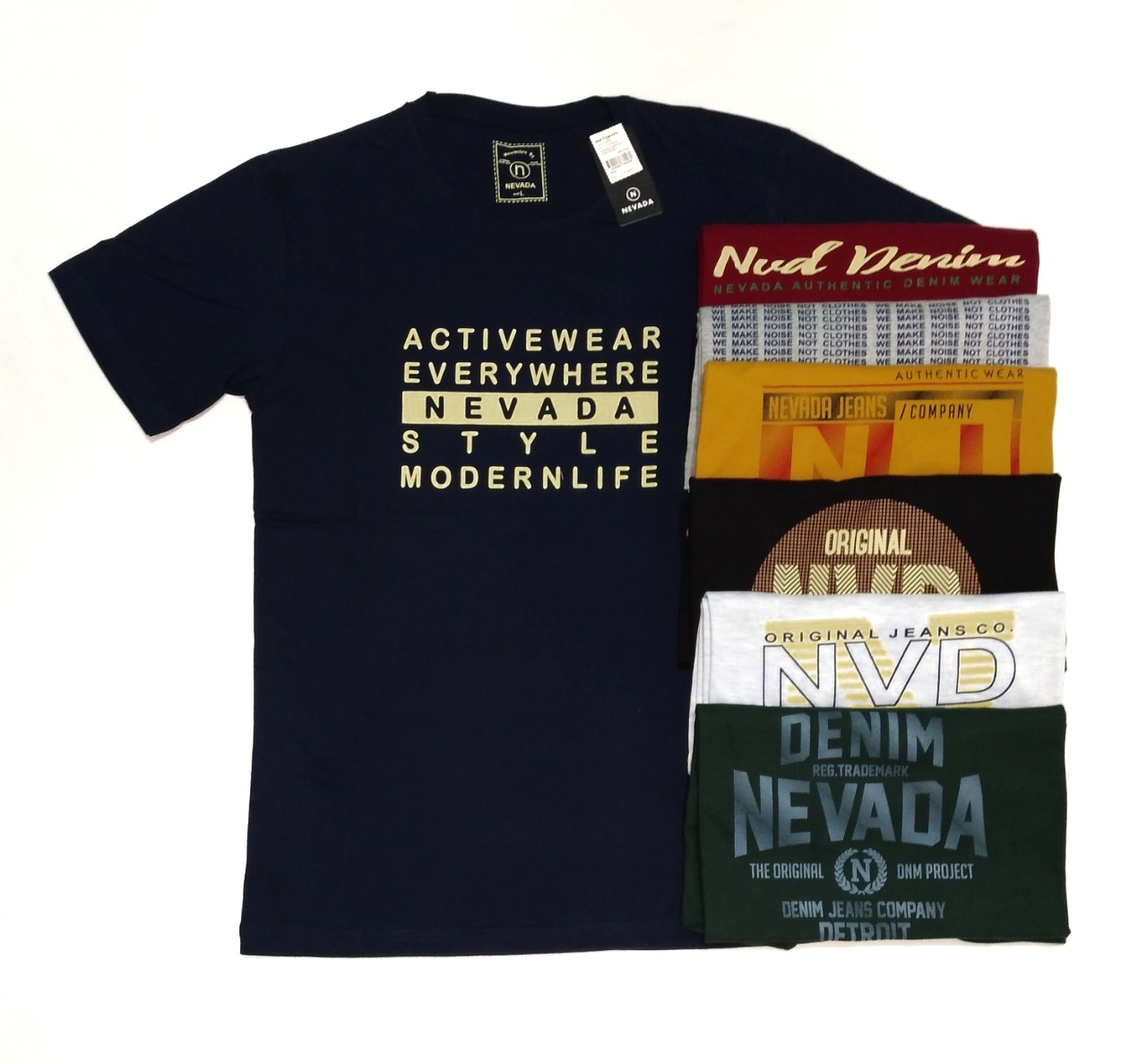 Kaos Nevada 3 pcs Rp.100.000 Full 