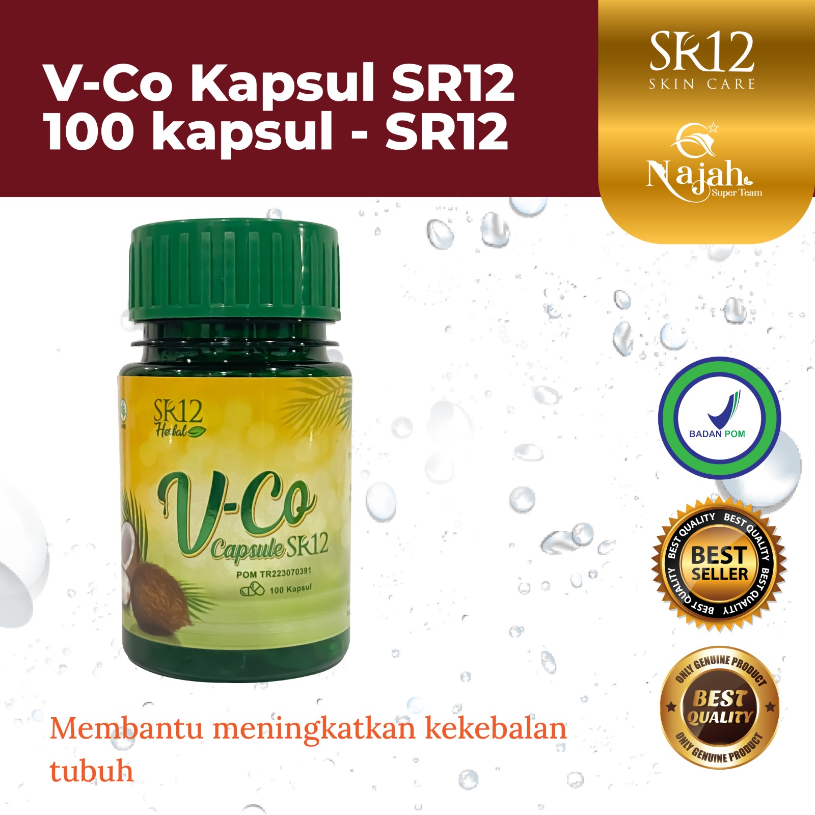 Vico Vco Sr Minyak Kelapa Kapsul Asli Murni Organik Original