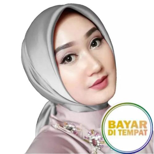 Hijab segi empat satin velvet maxmara polos warna terlengkap | Lazada