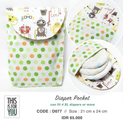 Diaper Pouch / Diaper Pocket / Tempat Pampers / Popok