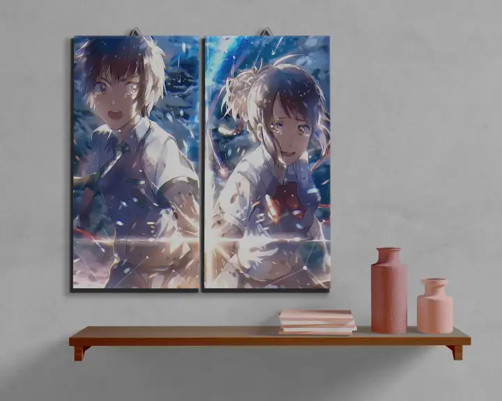 Hiasan Dinding Anime Kimi No Nawa Anime Your Name Cartoon Anime Game Karakter Pajangan Rumah Dekorasi