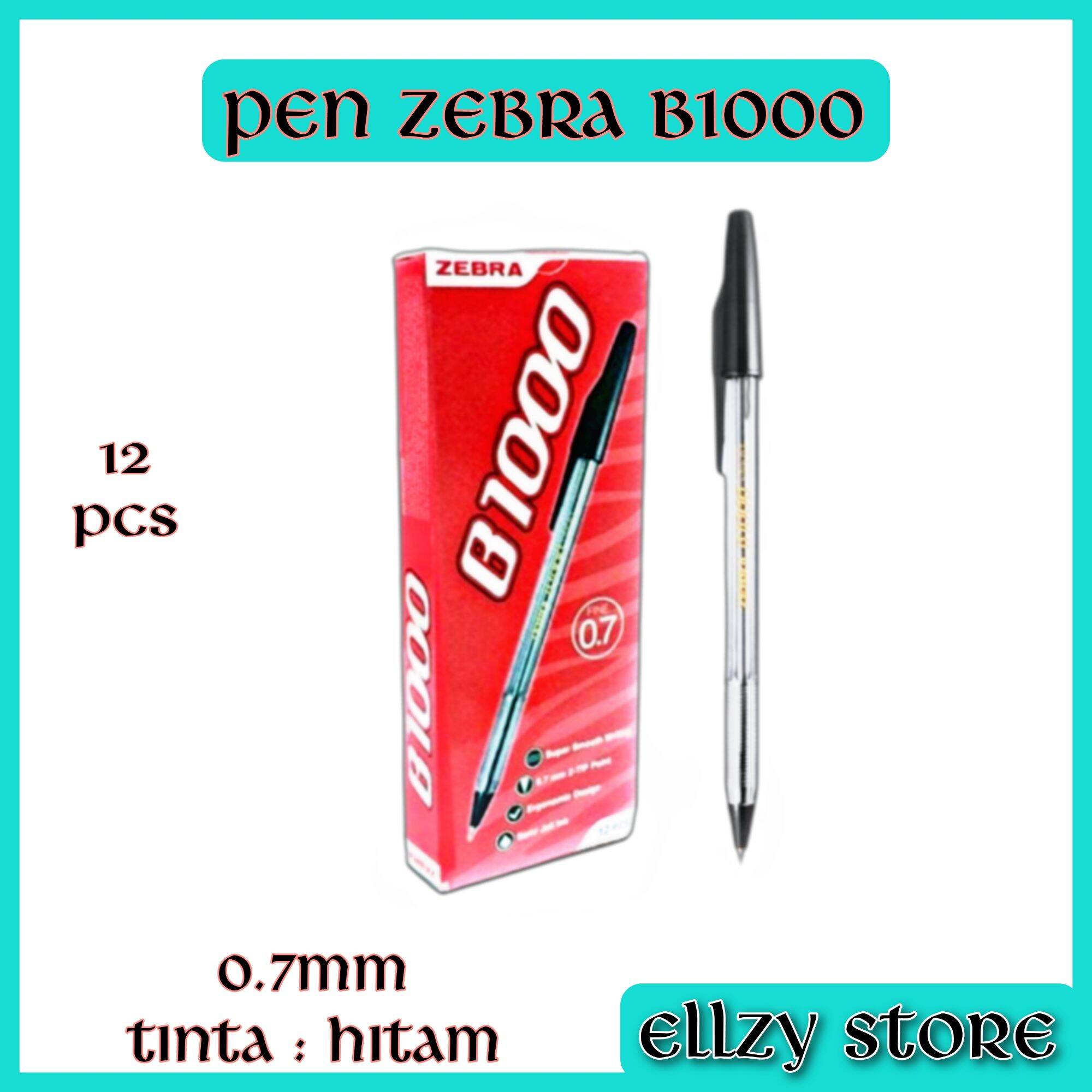 PEN ZEBRA B1000 (1 LUSIN) / PULPEN ZEBRA / BOLPEN | Lazada Indonesia