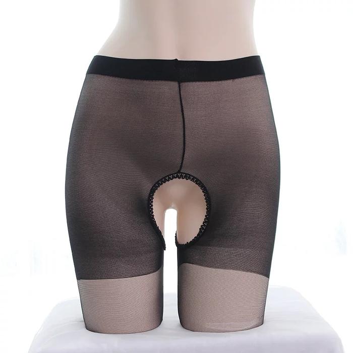 Stocing Crotchless Silk Stockings 