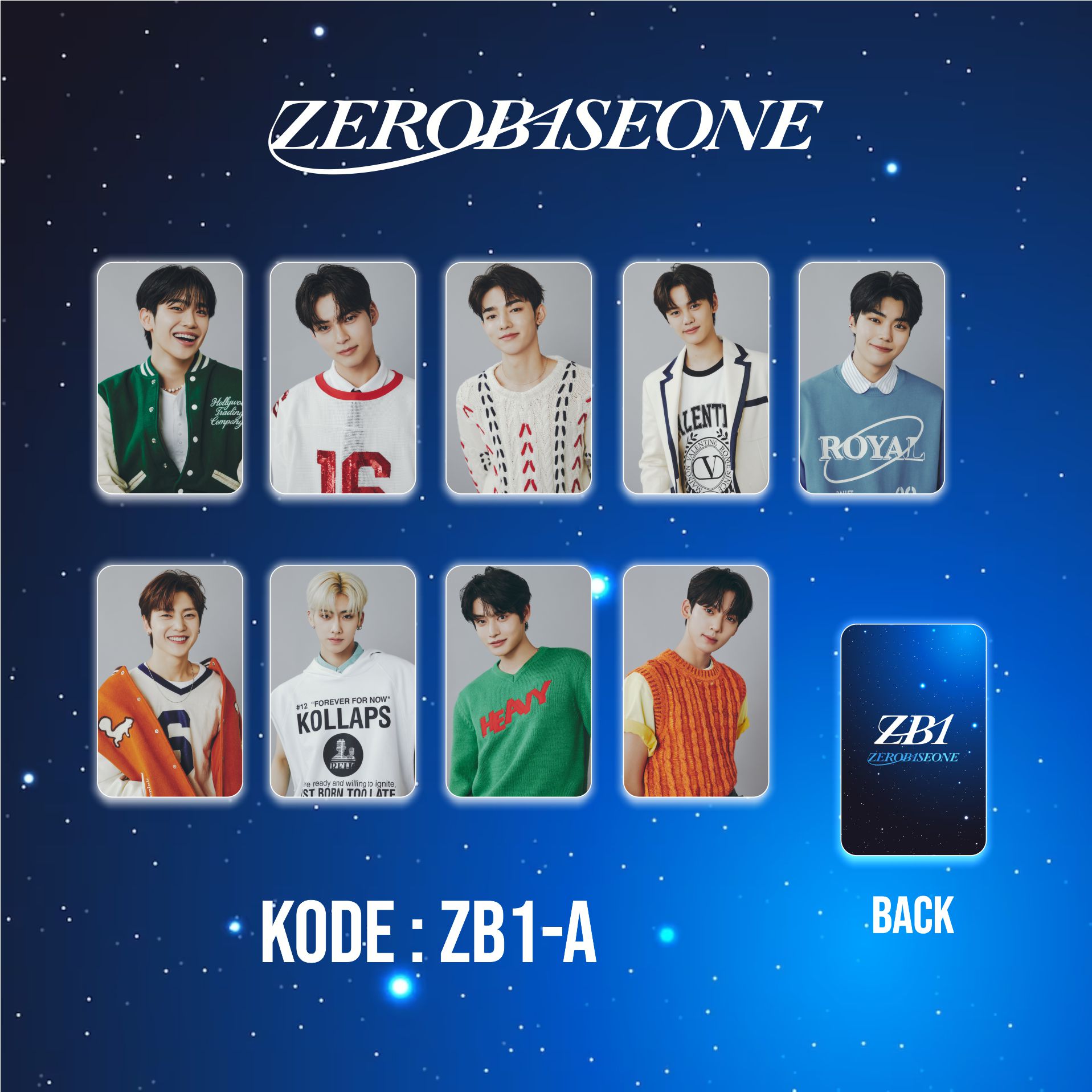 PHOTOCARD ZERO BASE ONE ZB1 BOYZ PLANET | Lazada Indonesia