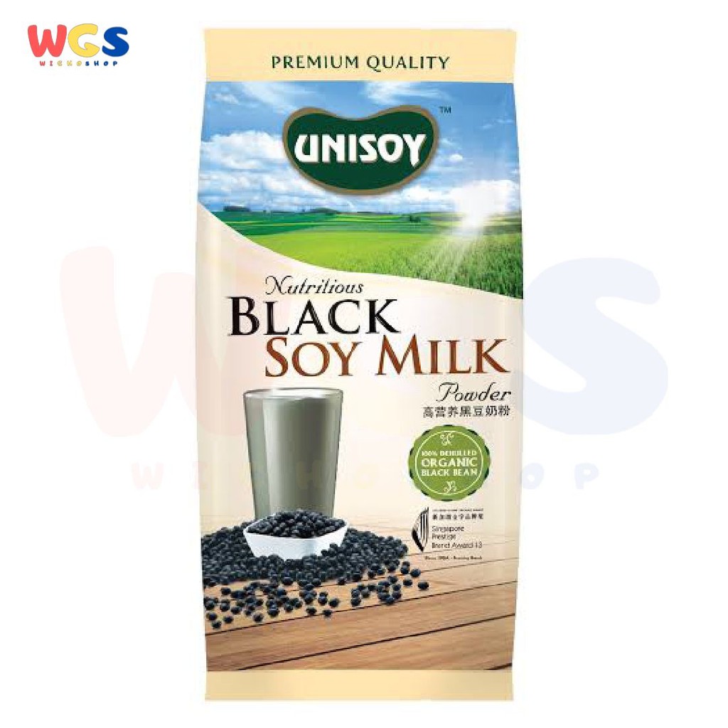 Unisoy Nutritious Black Soy Milk Powder 256 gr Susu Bubuk Kacang Soya