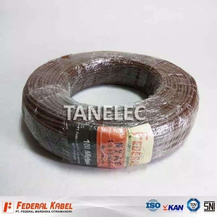 Kabel NYAF 1X1.5 coklat Federal Kabel -