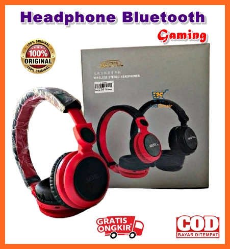 Headphone Bluetooth Gaming Full Bass Cewek Cowok Lucu Anak