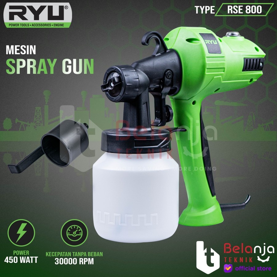 Spray gun electric listrik RYU RSE 800 - RSE800 | Lazada Indonesia