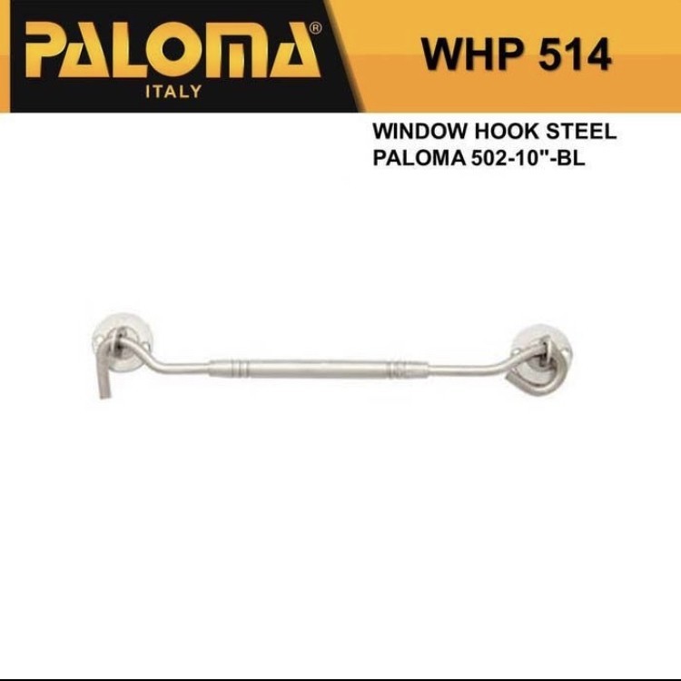Window Hook Paloma WHP 514 Steel 502-10” | Hak Angin Penahan Jendela Window Hook Paloma WHP 514 Steel 502-10” | Hak Angin Penahan Jendela