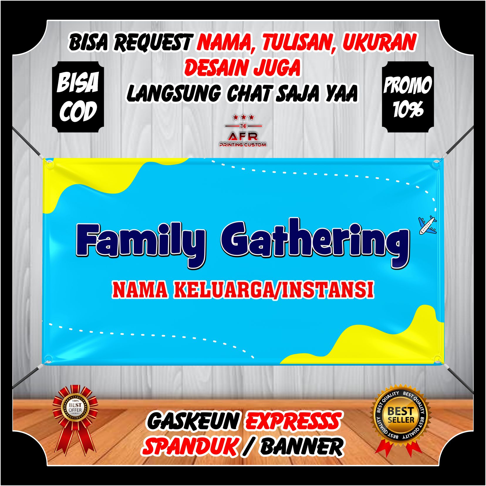 Spanduk Banner Family Gathering / Banner Custom Acara Family , Sekolah ...