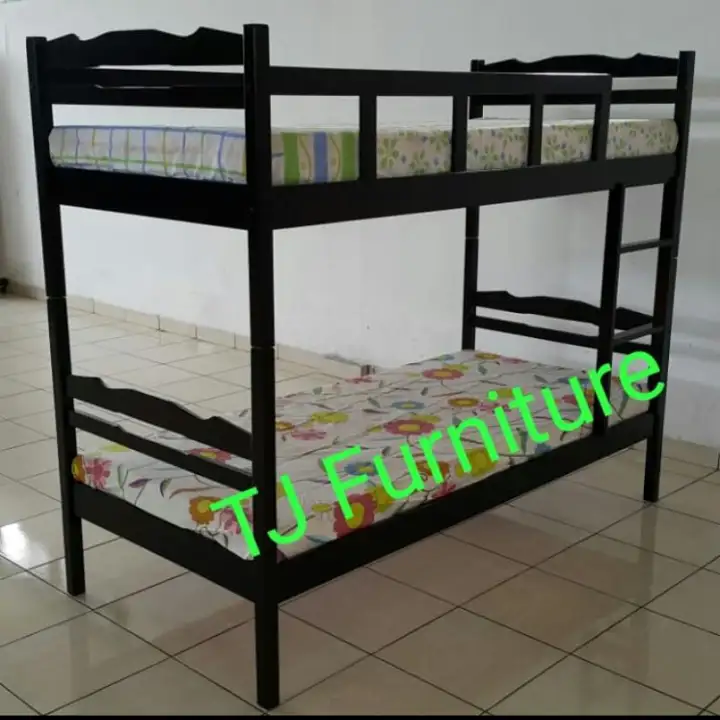 Tempat Tidur Kayu Bunk Bed Ranjang Tingkat Tempat Tidur Kayu Bunk Bed Ranjang