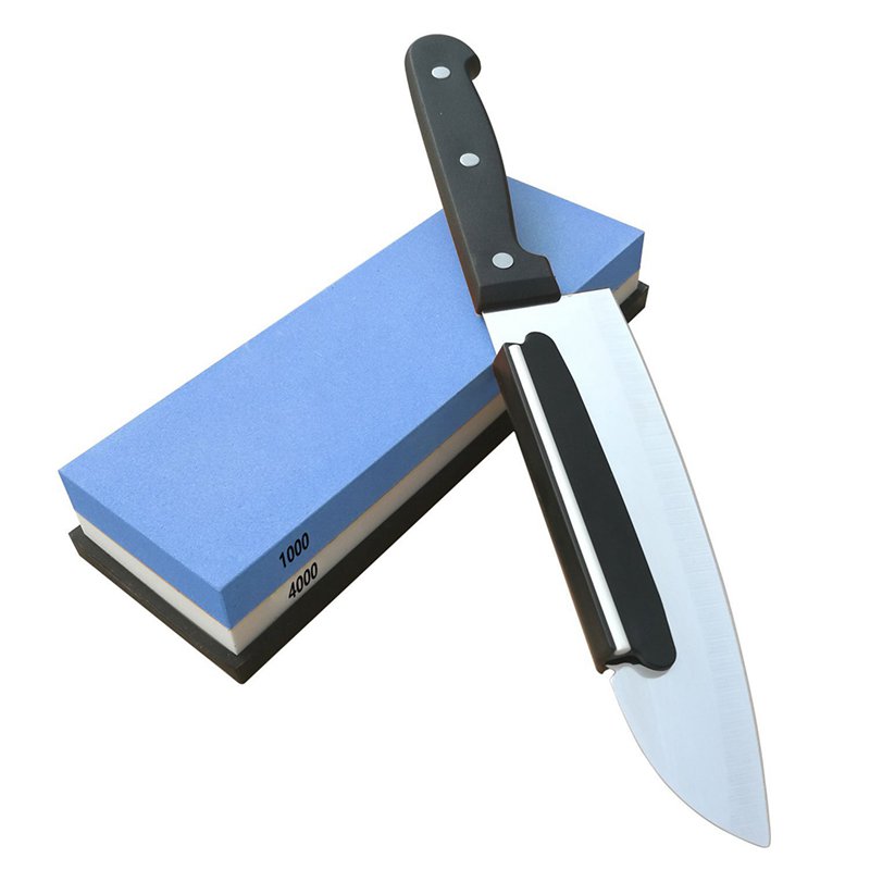 Whetstone, DoubleSided Knife Sharpening Stone Set Grit 1000/4000 Knife Sharpener Combination