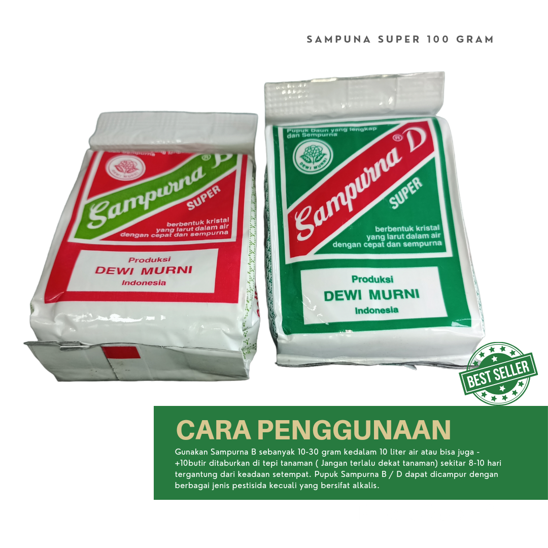 Pupuk Daun Dan Buah Sampurna D Dan Sampurna B 100gram Yang Lengkap ...