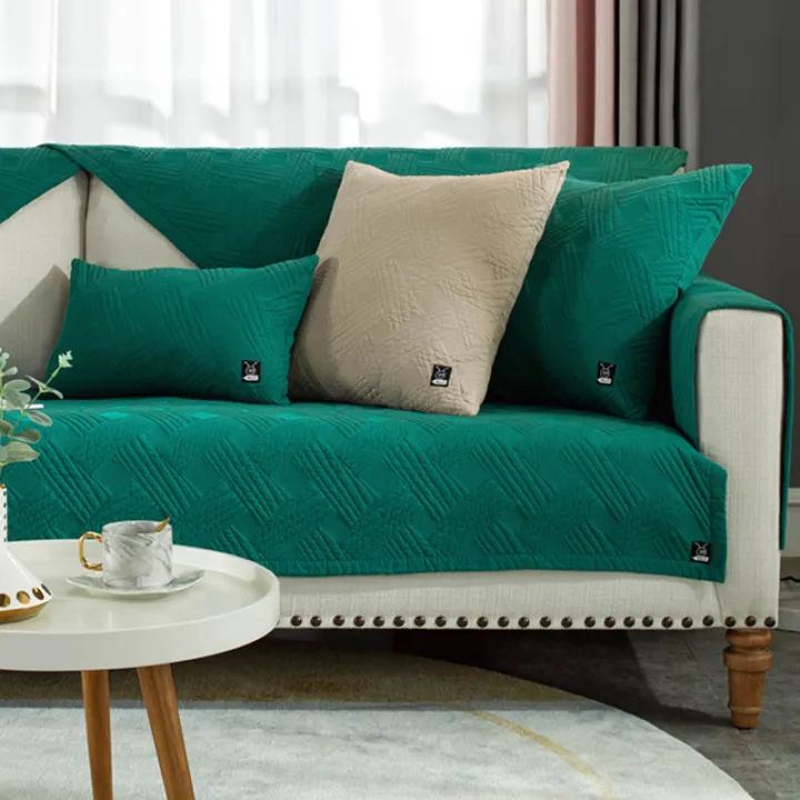 Minimalist Cotton Sofa Cushion Non Slip, Leather Sofa Cushions