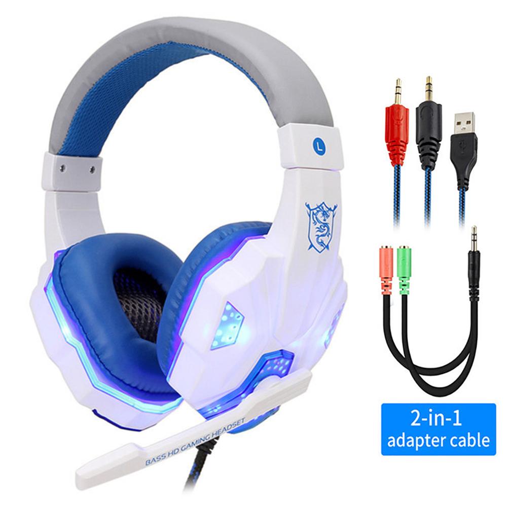Headphone Gaming Berkabel, Headphone Game Profesional dengan Mikrofon