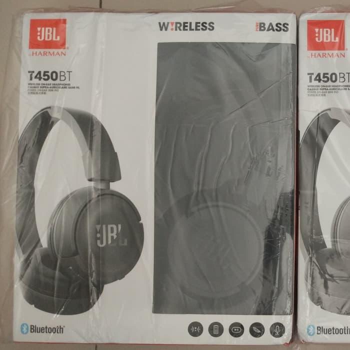JBL T450BT Wireless Headphones Bluetooth Original - Hitam | Lazada Indonesia