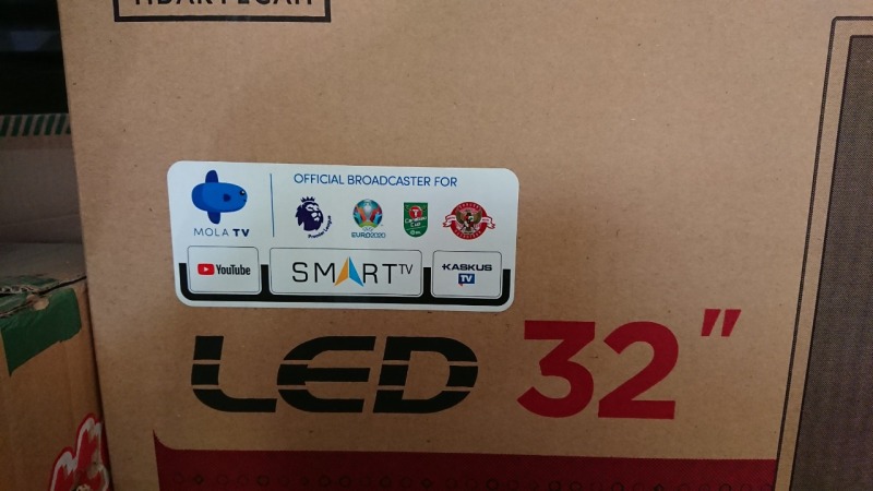 SMART TV POLYTRON 32 inch PLD 32AD1508 BONUS MOLA TV NONTON BARENG LIGA INGGRIS, EURO GRATIS