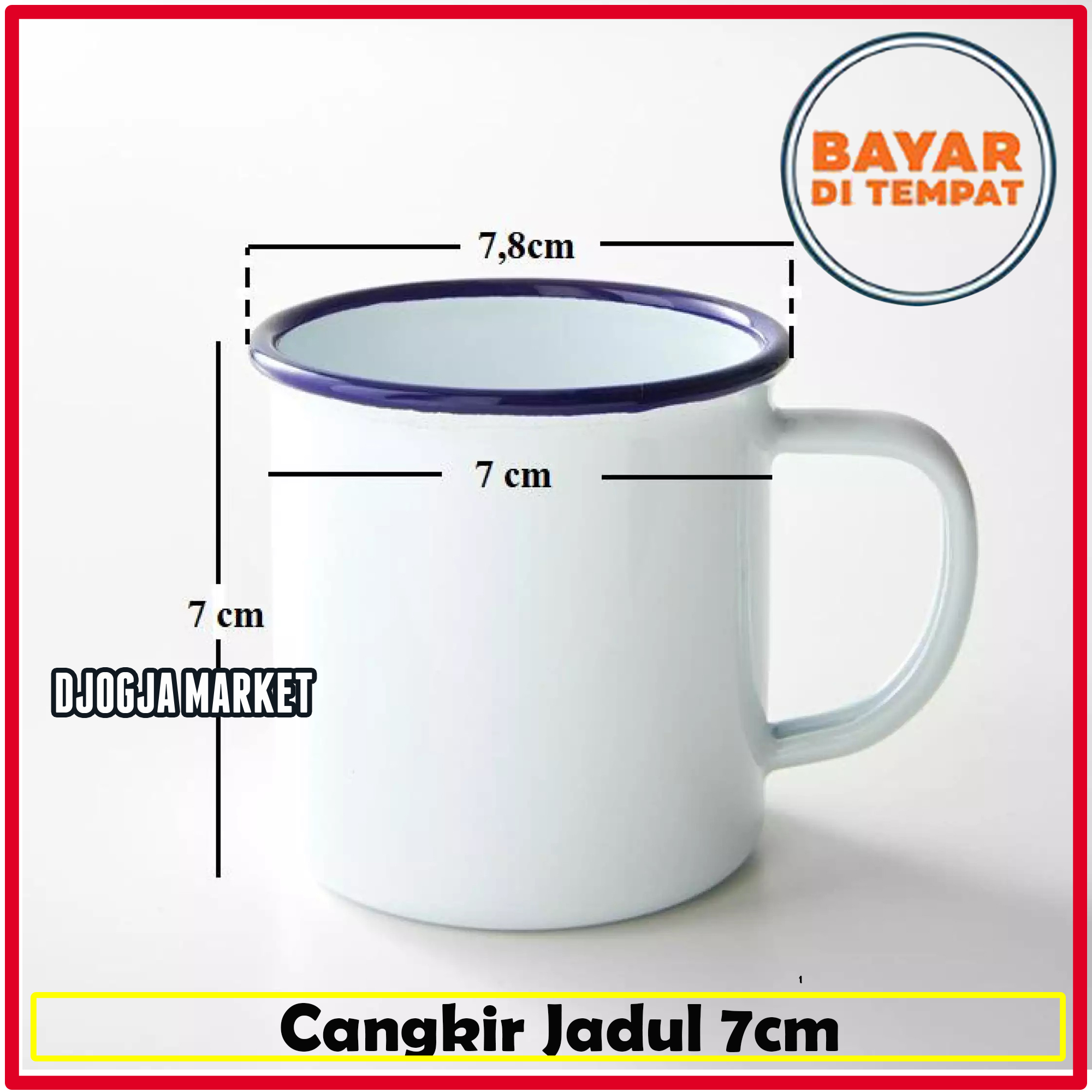 Cangkir Kopi Enamel Putih Polos Gelas Jadul Unik Cm Lazada Indonesia