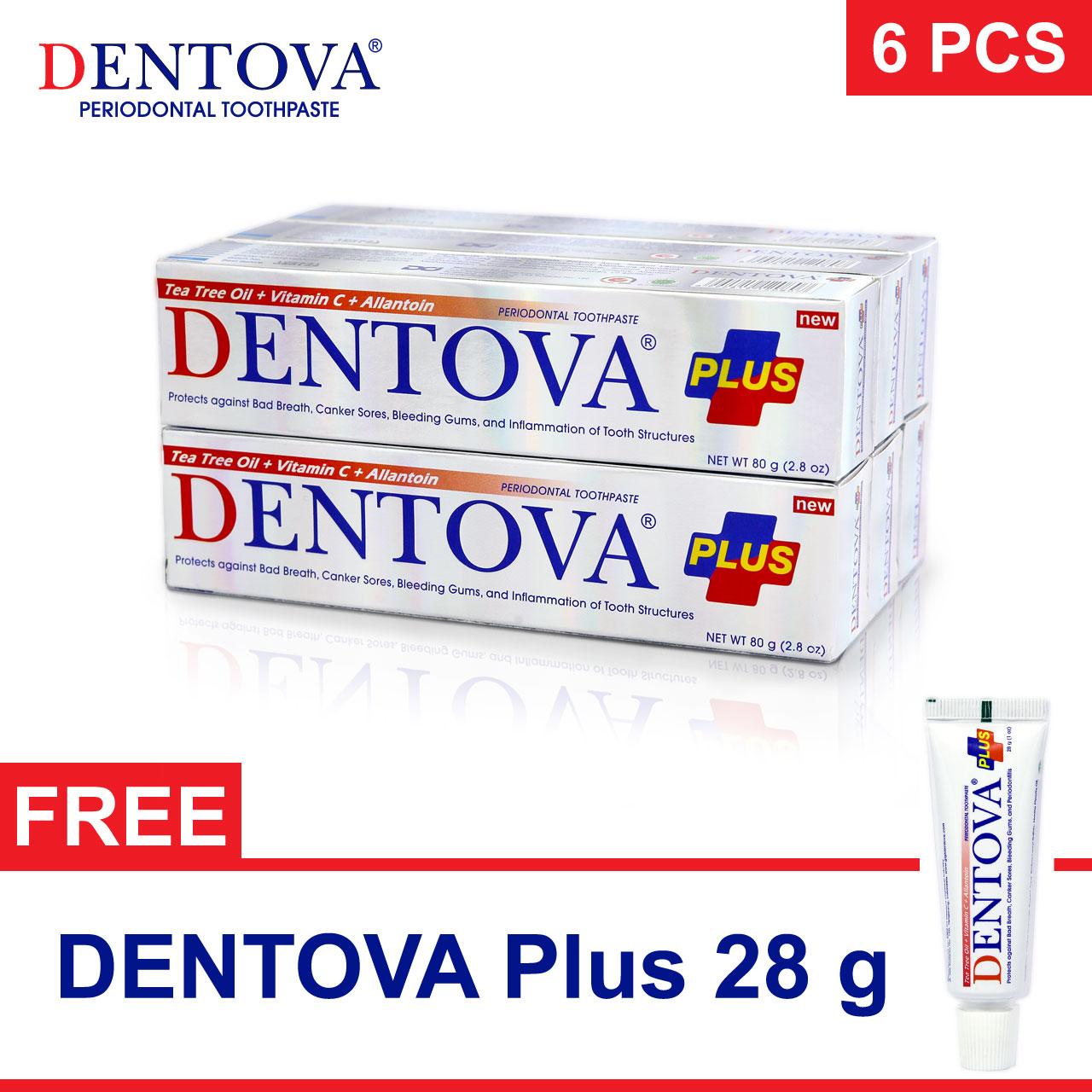 Pasta Gigi Dentova Plus 80g (6 pcs)
