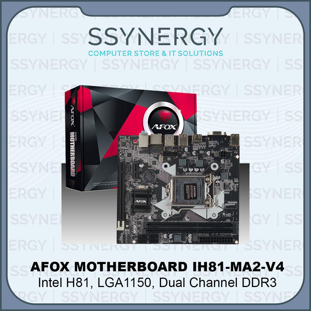 AFOX IH81-MA2-V4 Chipset Intel H81, Socket LGA1150, DDR3 Motherboard ...