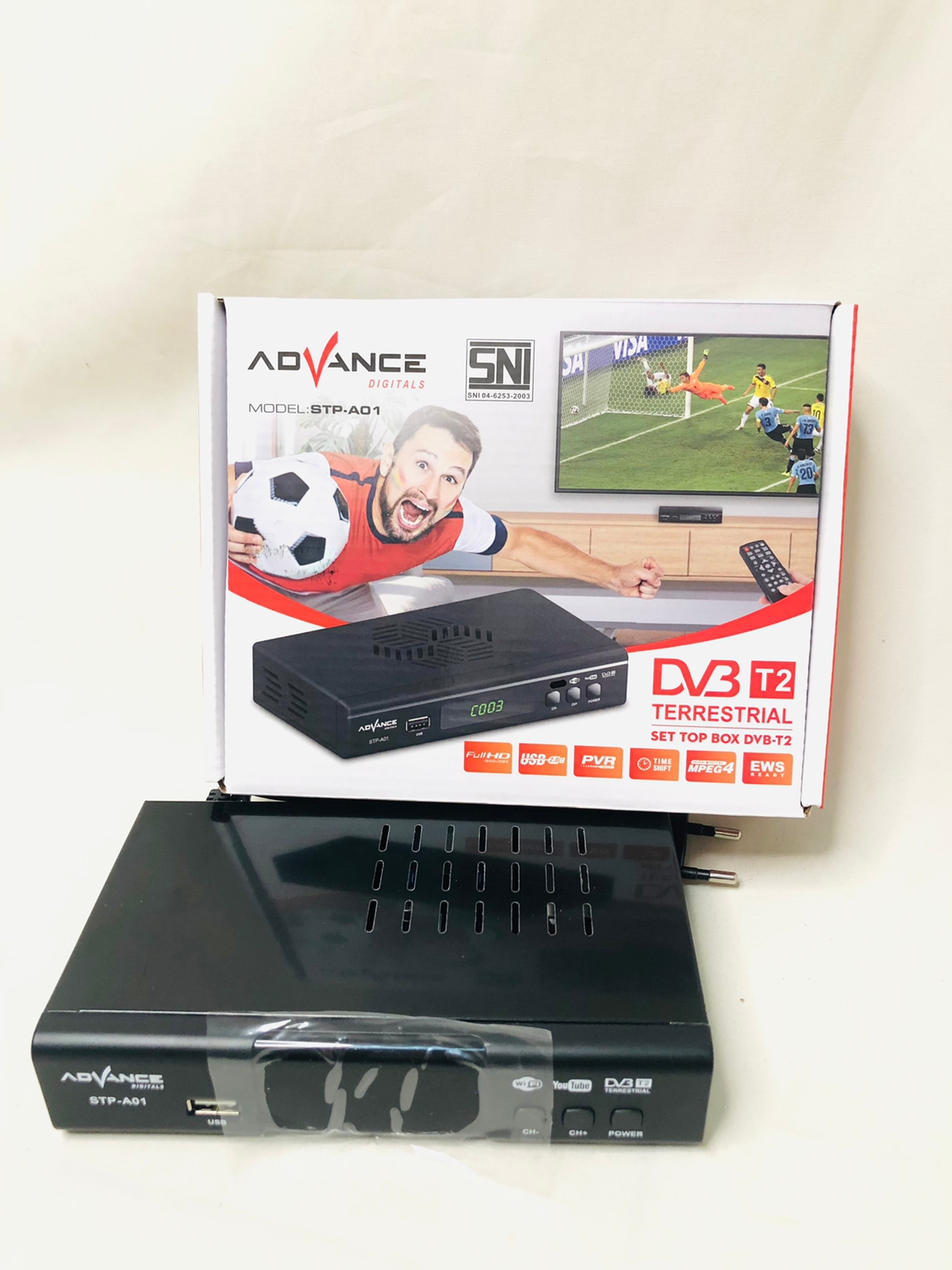 Advance STB Set Top Box TV Digital Receiver Full HD/ STB Wifi Youtube ...