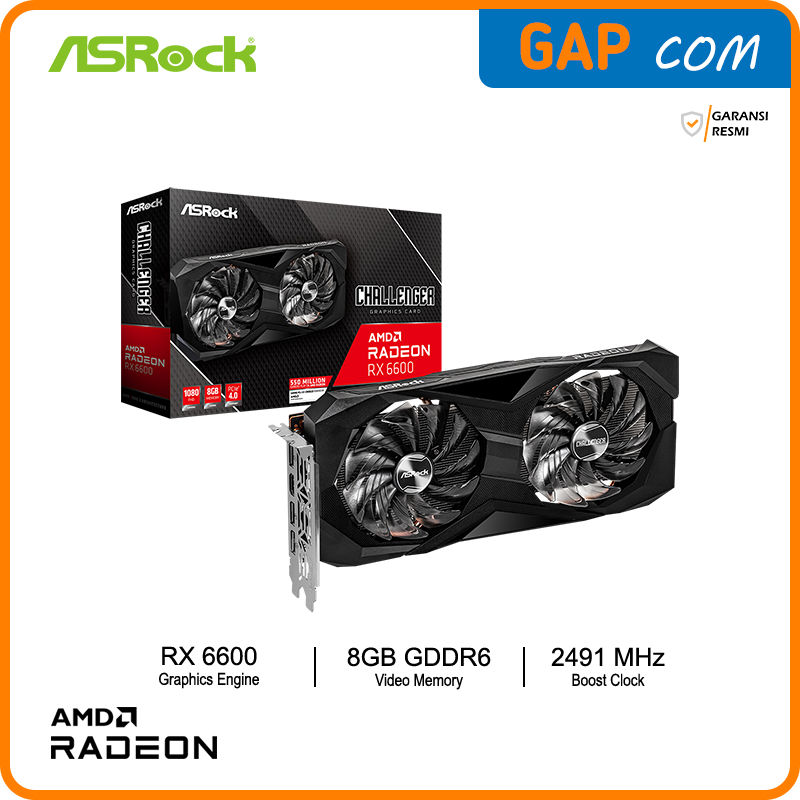 ASRock Radeon RX6600 XT Challenger 8GBスマホ・タブレット・パソコン ...