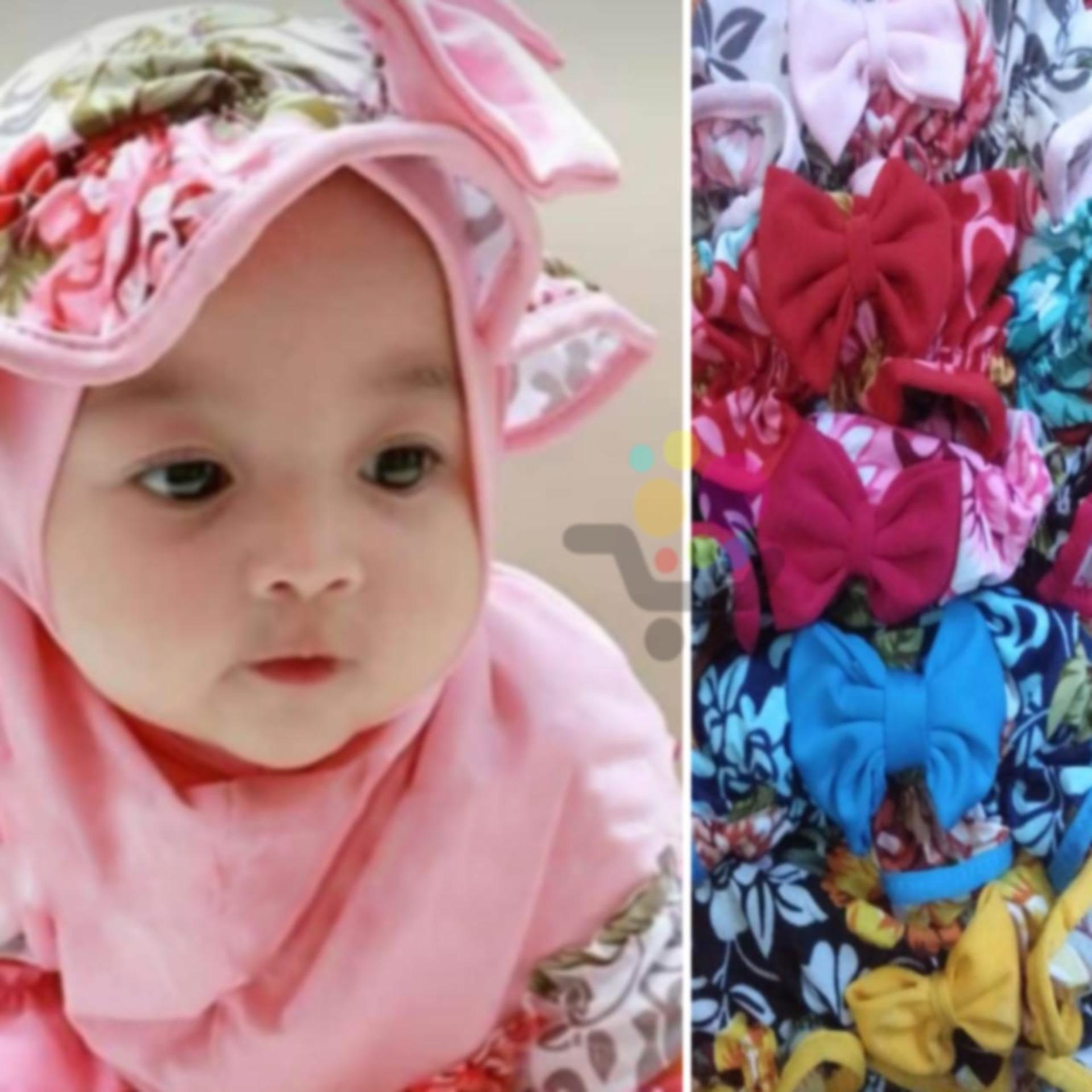 Kerudung Anak Bayi syiria topi Bunga / Jilbab Anak Bayi / Jilbab Bayi / Hijab Pashmina Instan Anak