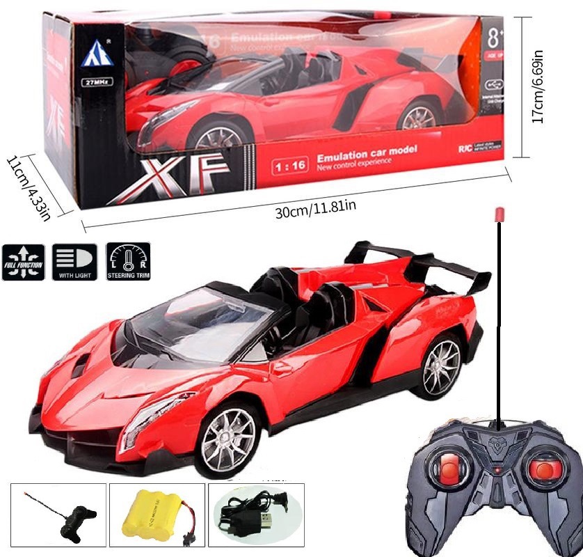 RC LUXURIOUS SPORT CAR EMULATION MODEL SKALA 1:16 MAINAN MOBIL