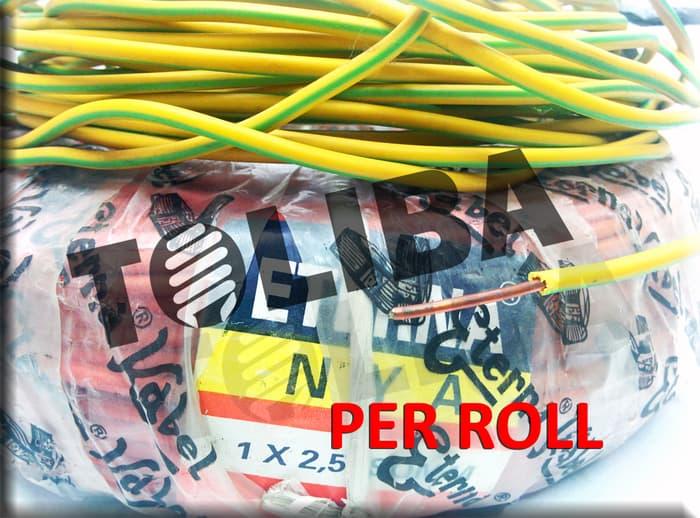 kabel eterna nya kawat 1x2,5 1x2.5 roll 100 meter 1 x 2,5 1 x 2.5