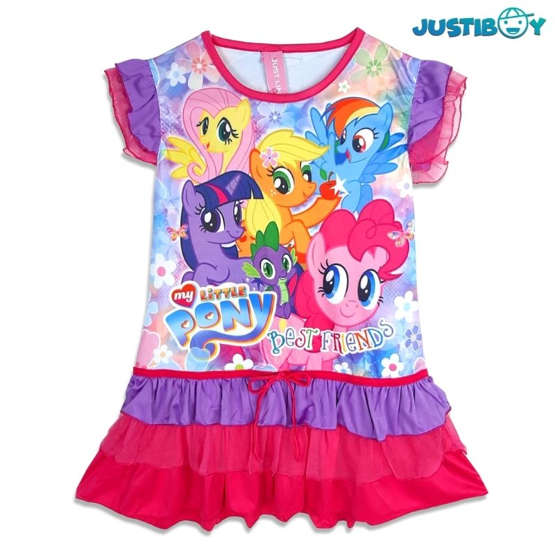 Baju Dress Anak My Little Pony Model Susun Tahun (ISABEL