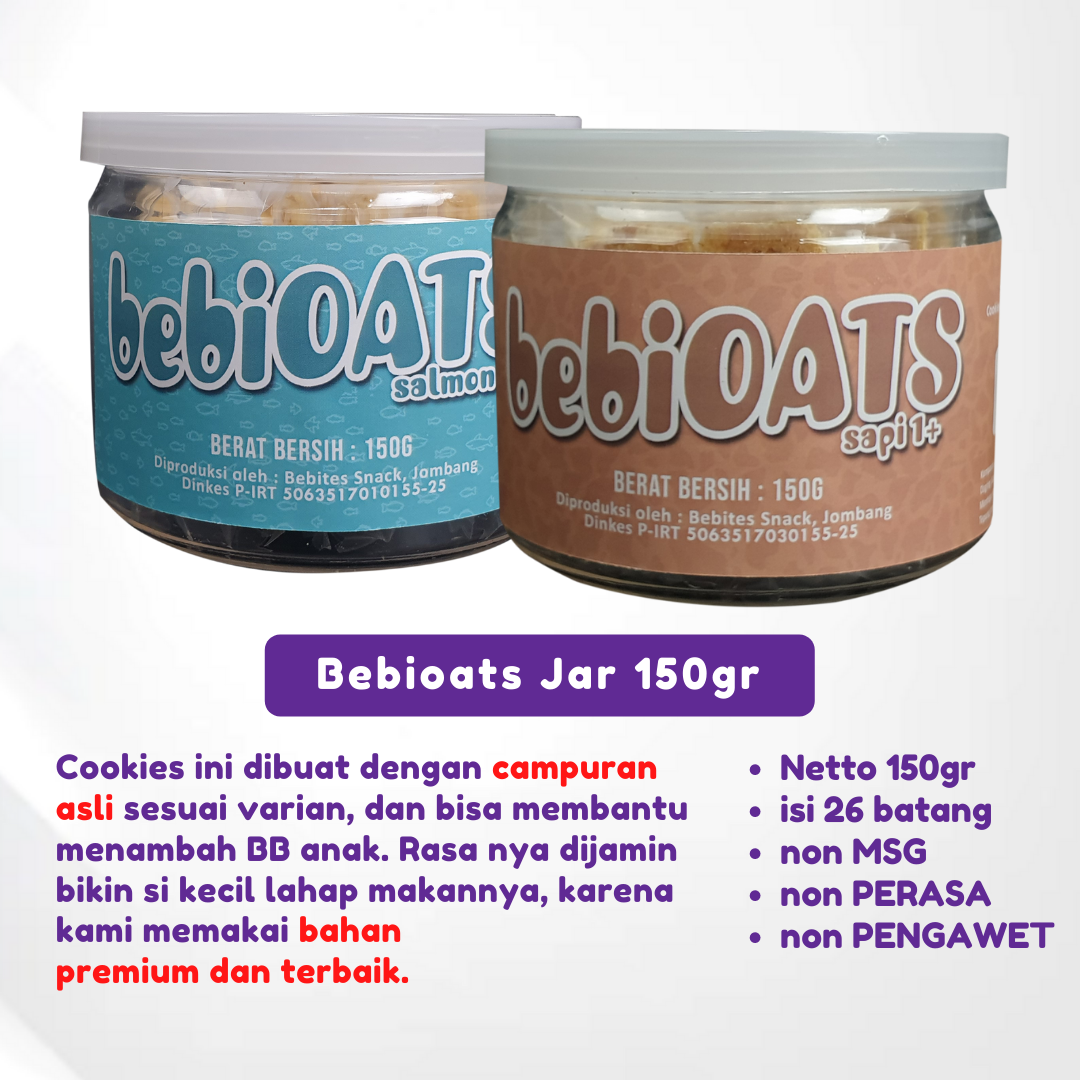 [H4] Bebioats Pisang Pouch 60gr Biskuit Snack Cemilan Camilan Makanan