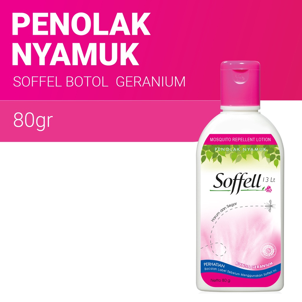 SOFFEL BOTOL 60ML ANTI NYAMUK OBAT NYAMUK KRIM TANGAN | Lazada Indonesia