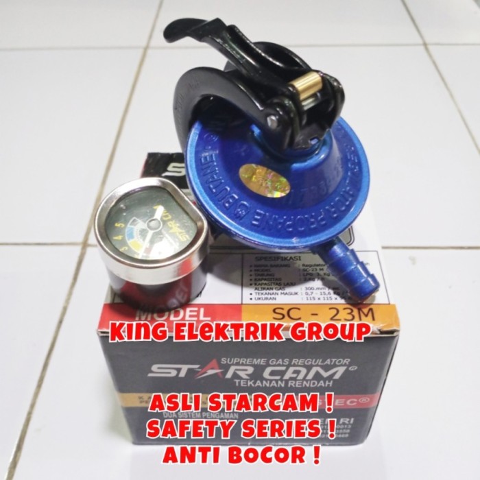 Regulator Gas STAR CAM SC23M Double Lock System Meteran(B9O7